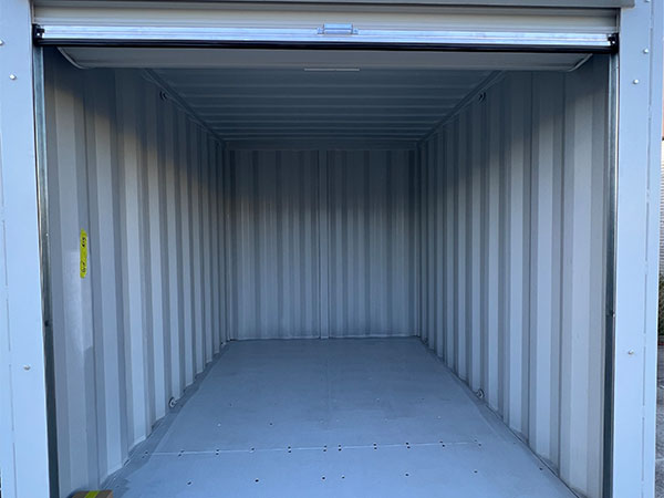 inside view of 10ft storage containers