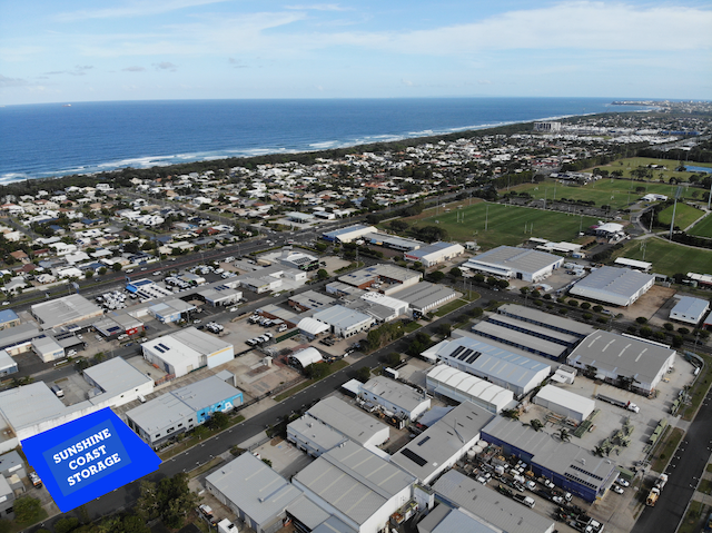 aerial map of North Brisbane Storage Facility showing proximity to highway